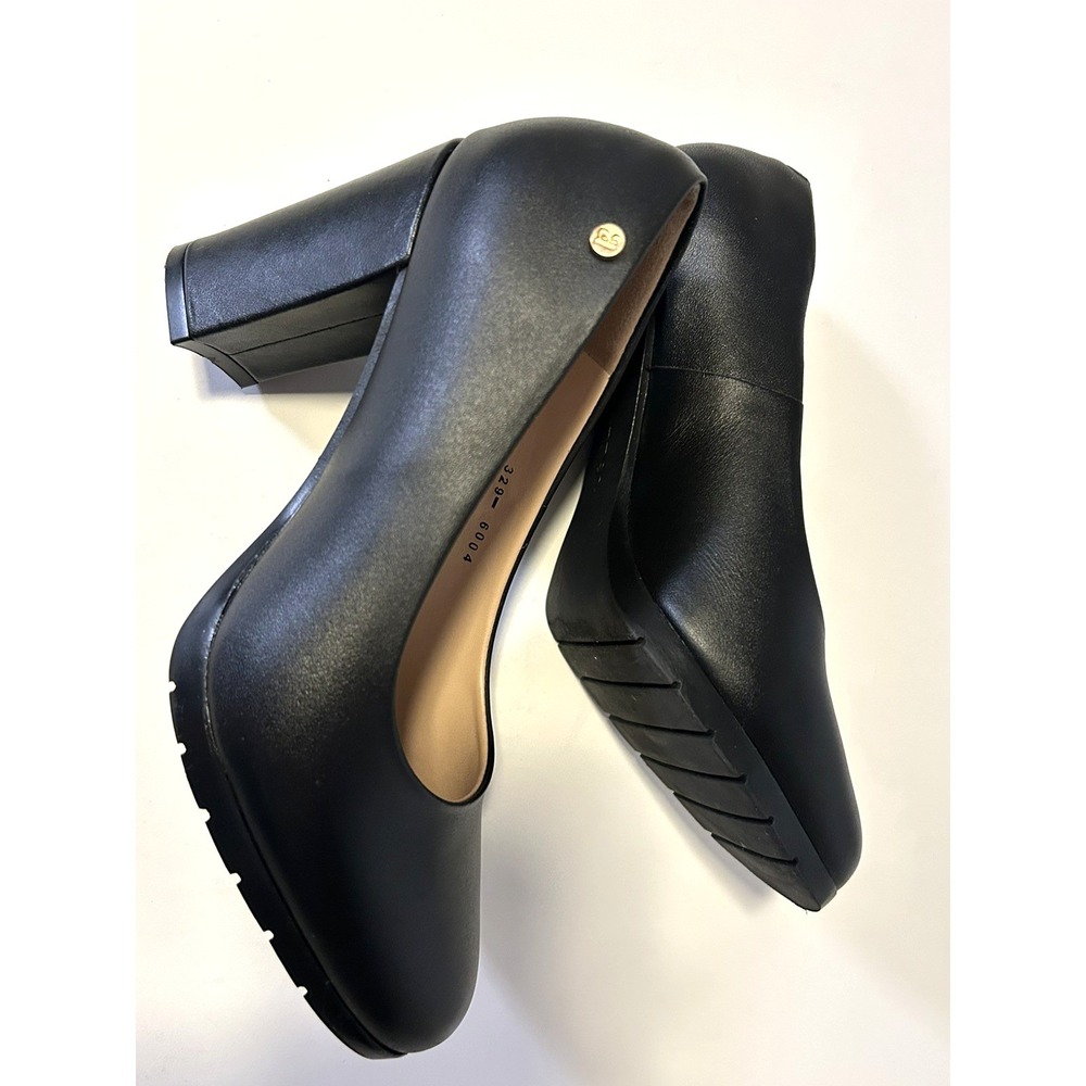 ANDREA Shoes Women's Pumps Closed Round Toe High Heels Platform Work Elegant 7.5